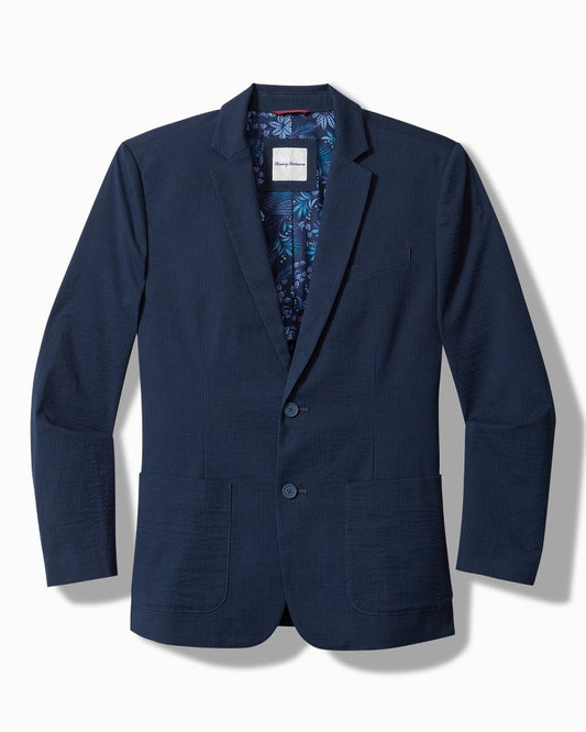 Tommy Bahama | Nova Wave Stretch-Seersucker Blazer / Maritime