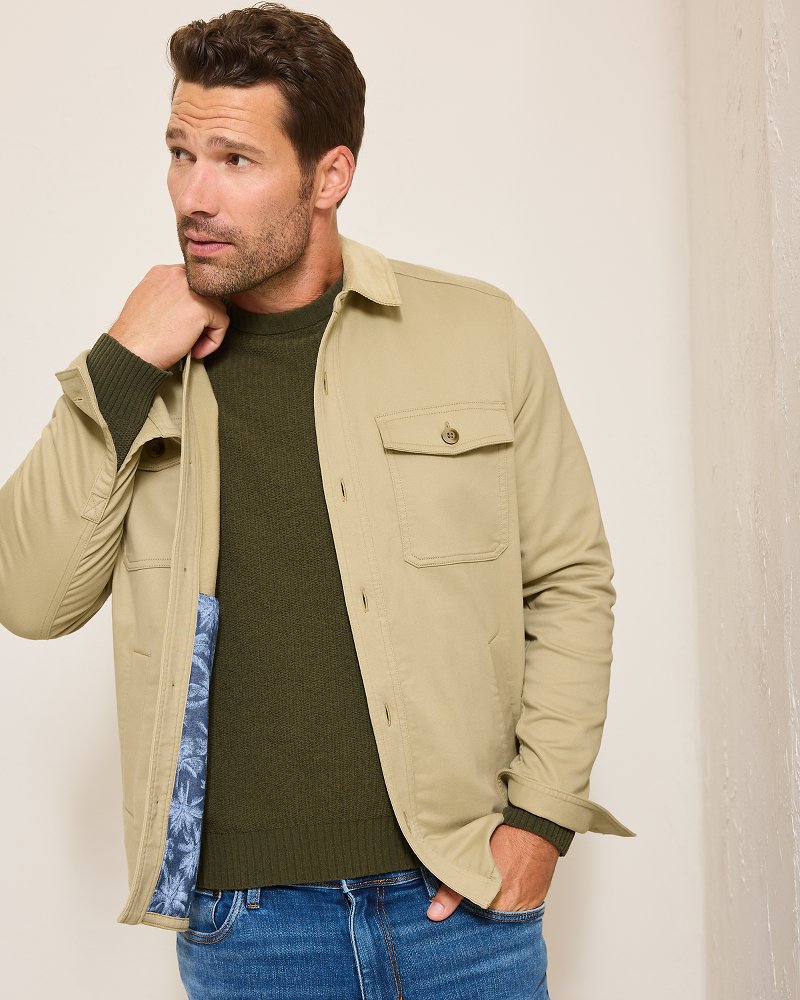 Tommy Bahama | Harbor Point Shirt Jacket / Stone Khaki