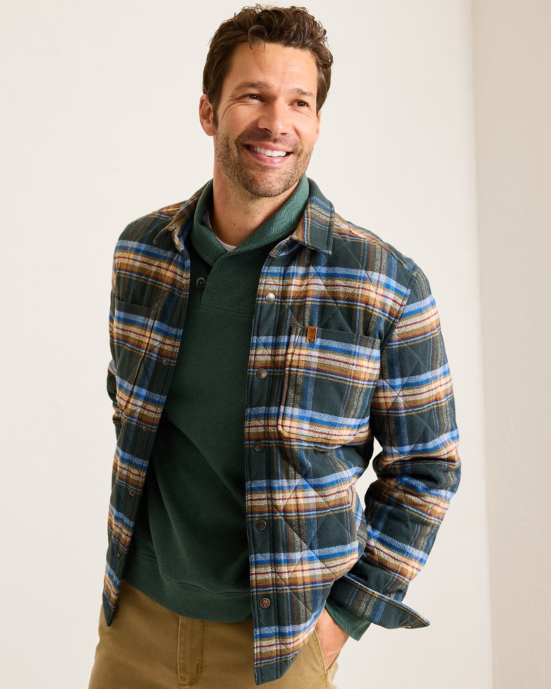 Tommy Bahama | Oak Harbor Flannel Shirt Jacket / Deep Slate