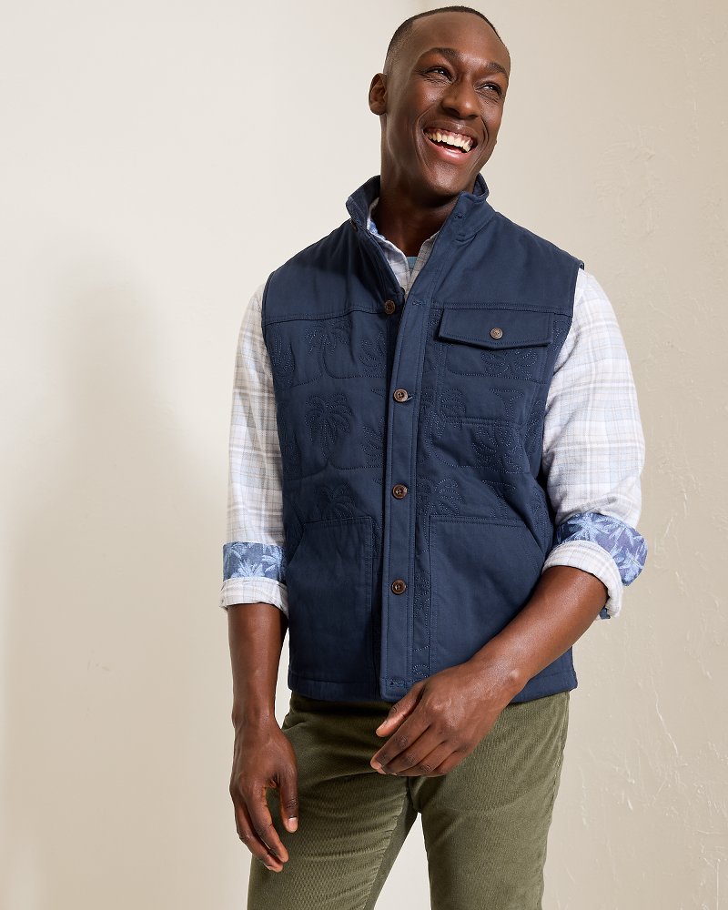 Tommy Bahama | Palisades Palm Quilted Vest / Maritime