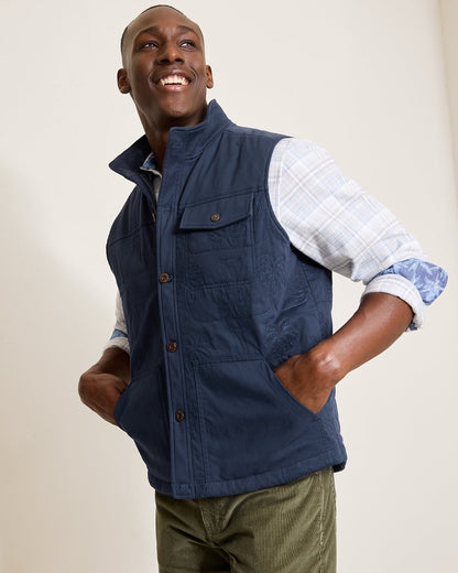 Tommy Bahama | Palisades Palm Quilted Vest / Maritime