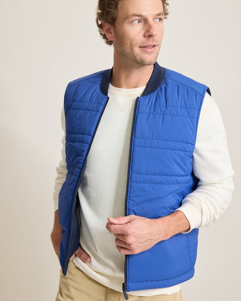Tommy Bahama | Fresno Flip Reversible Vest / Ocean Deep