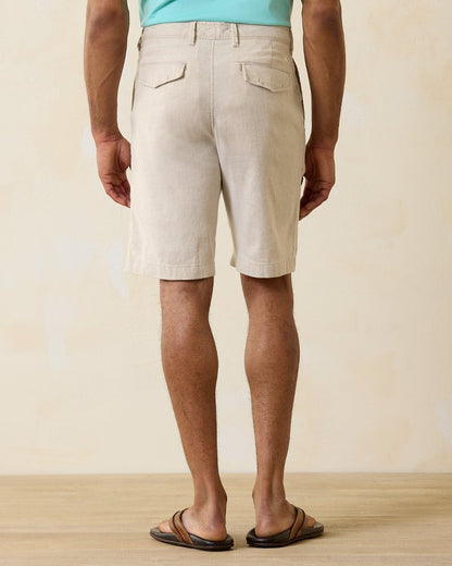 Tommy Bahama | Beach Coast Linen-Blend Flat-Front 10-Inch Shorts / Stone Khaki
