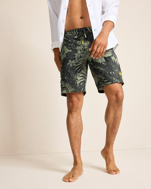 Tommy Bahama | Baja Santiago Palms 9-Inch Boardshorts / Black