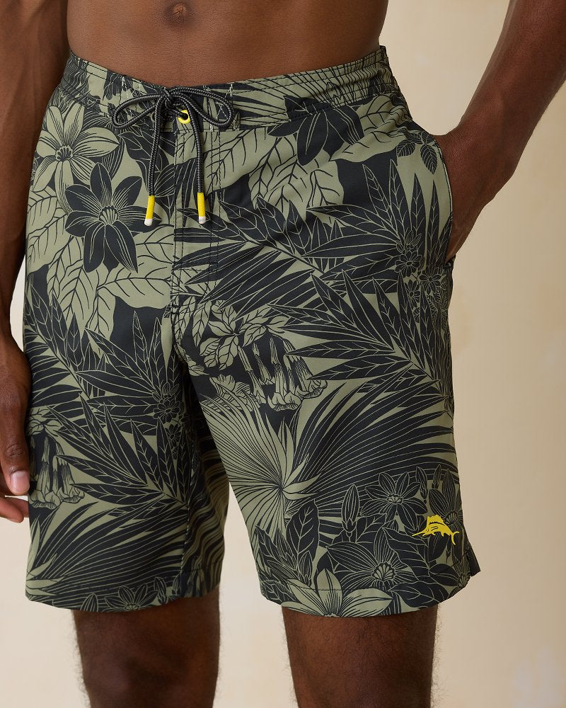 Tommy Bahama | Baja Santiago Palms 9-Inch Boardshorts / Black