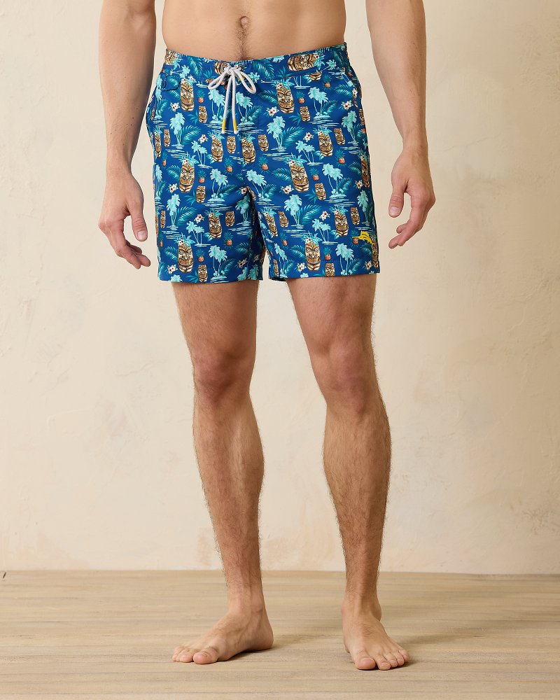 Tommy Bahama | Rialto Tiki Tropics 6-Inch Swim Trunks / Cobalt Haze