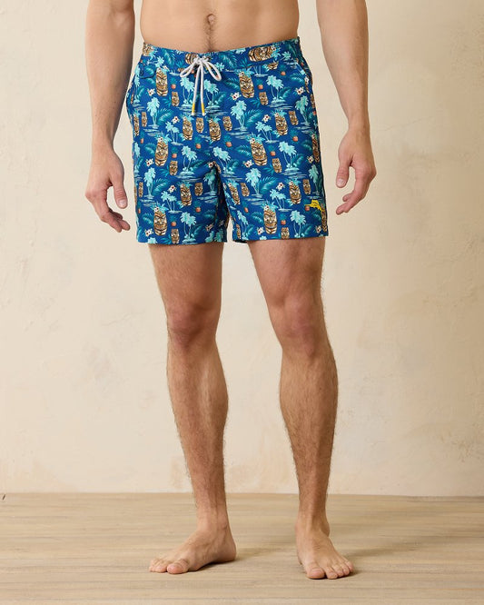 Tommy Bahama | Rialto Tiki Tropics 6-Inch Swim Trunks / Cobalt Haze