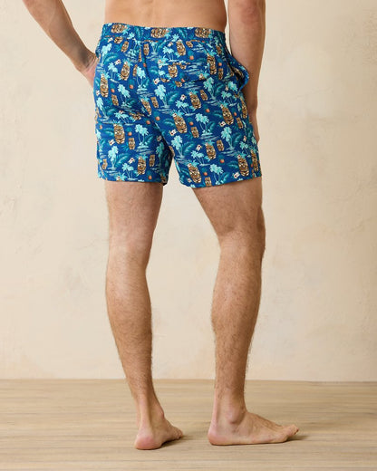 Tommy Bahama | Rialto Tiki Tropics 6-Inch Swim Trunks / Cobalt Haze