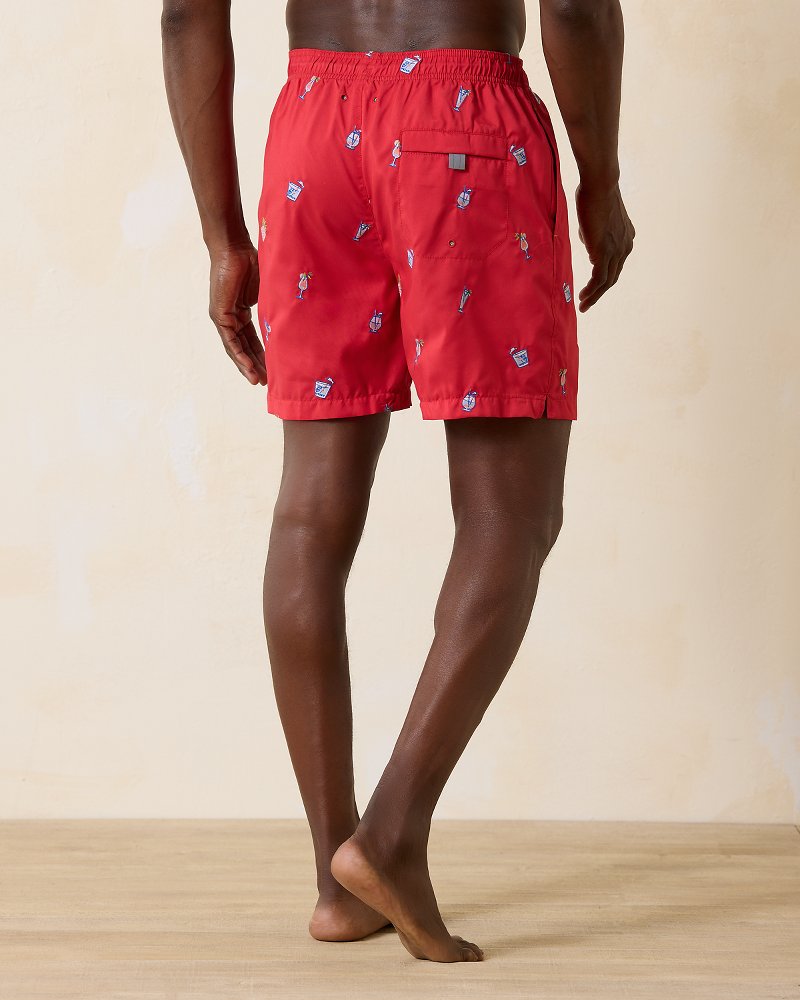 Tommy Bahama | Naples Rita Rumble 6-Inch Swim Trunks / Lollipop Red