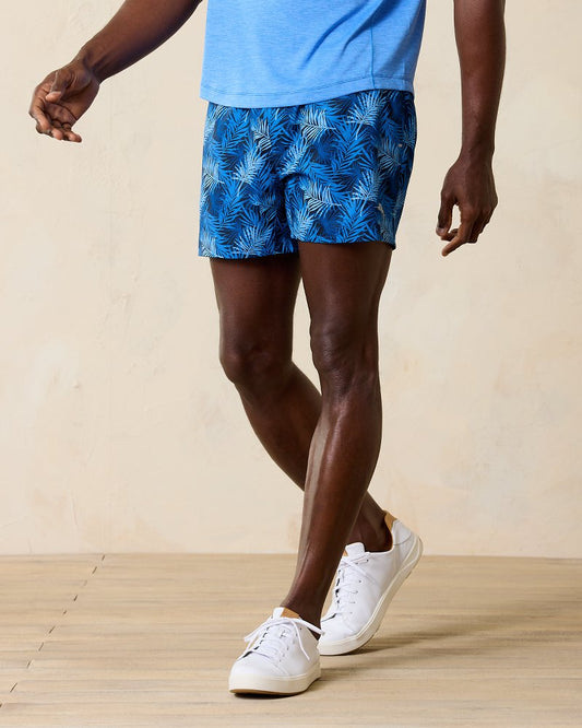Tommy Bahama | Maui Breaker Palm Route 5-Inch Hybrid Shorts / Cobalt Sea