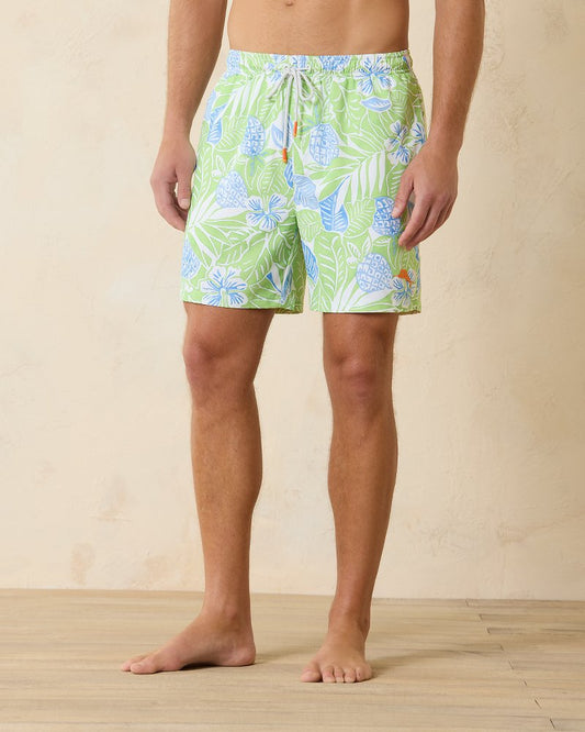 Tommy Bahama | Naples Pineapple Hideaway 6-Inch Swim Trunks / Tequila