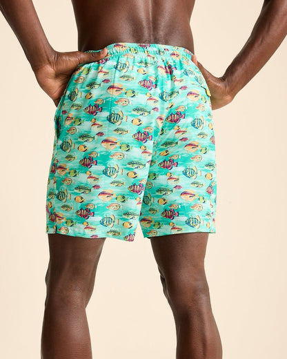 Tommy Bahama | Naples Fintastic 6-Inch Swim Trunks / Kohala Teal