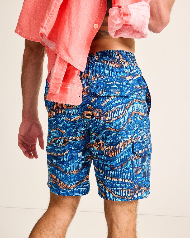 Tommy Bahama | Baja Monte Rio Geo 9-Inch Boardshorts / Kingdom Blue