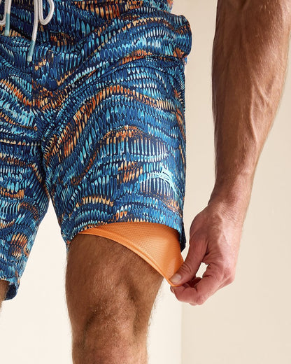 Tommy Bahama | Baja Monte Rio Geo 9-Inch Boardshorts / Kingdom Blue