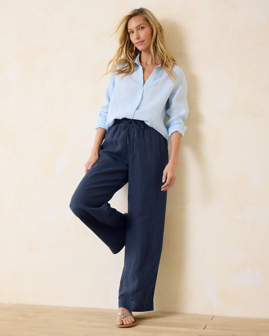 Tommy Bahama | Two Palms High-Rise Linen Easy Pants / Coastline