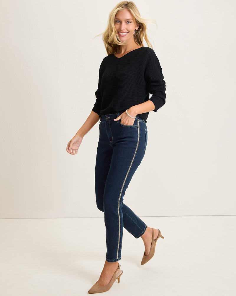 Tommy Bahama | Boracay® Indigo Tux High-Rise Ankle Jeans / Deep Ocean Wash