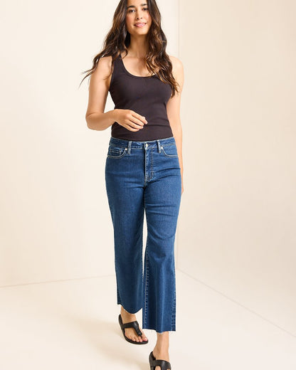 Tommy Bahama | High-Rise Cropped Wide-Leg Jeans / Sunset Blue Wash
