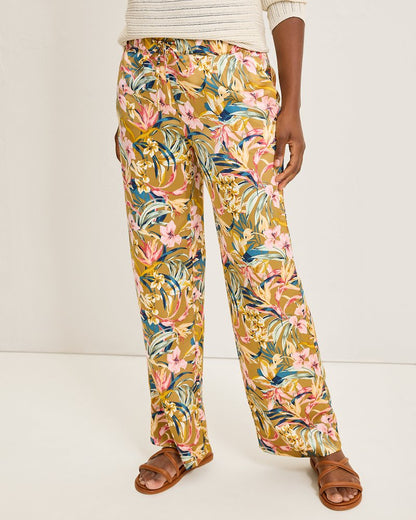 Tommy Bahama | Flora Amora Satin Pants / Greek Olive