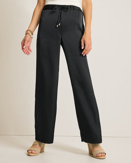 Tommy Bahama | Midnight Sea Satin Easy Pants / Black