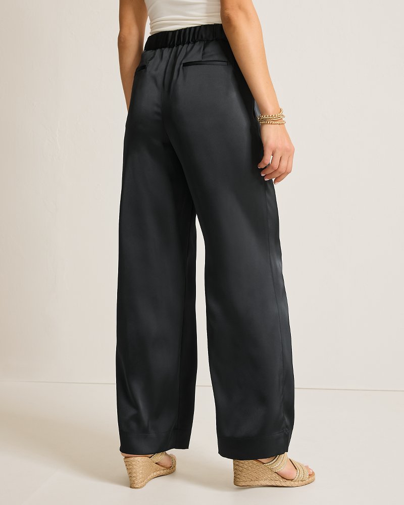 Tommy Bahama | Midnight Sea Satin Easy Pants / Black