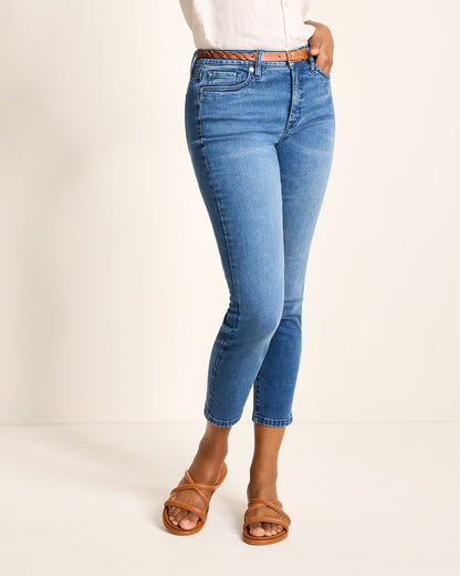 Tommy Bahama | High-Rise Skinny Ankle Jeans / Med Playa Wash