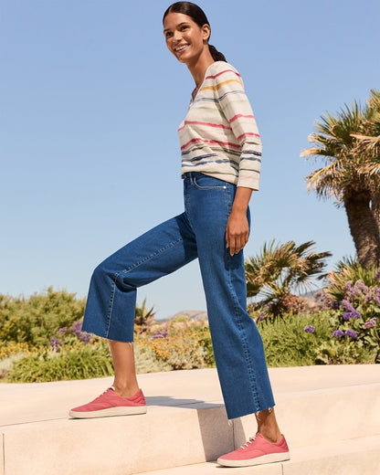 Tommy Bahama | Ashby Isles Sealight Stripe 3/4-Sleeve T-Shirt / Coconut