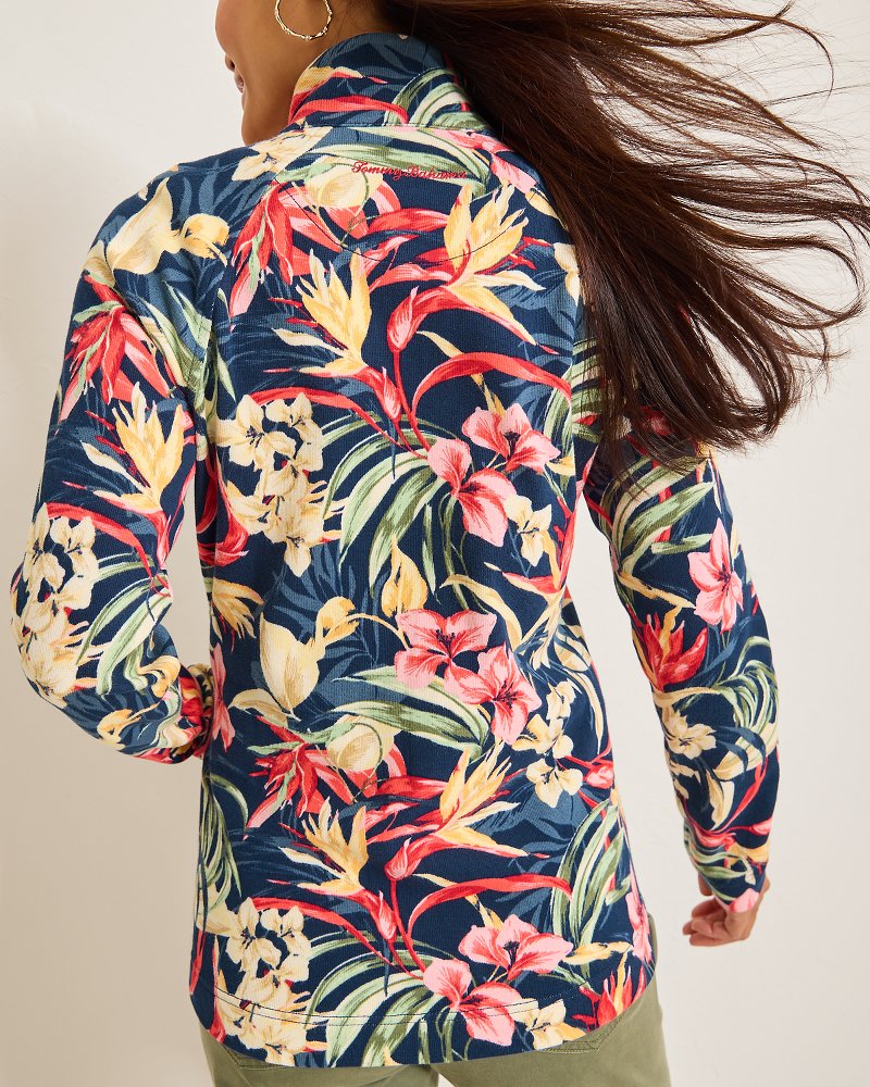 Tommy Bahama | Aruba Flora Amora Full-Zip Sweatshirt / Island Navy
