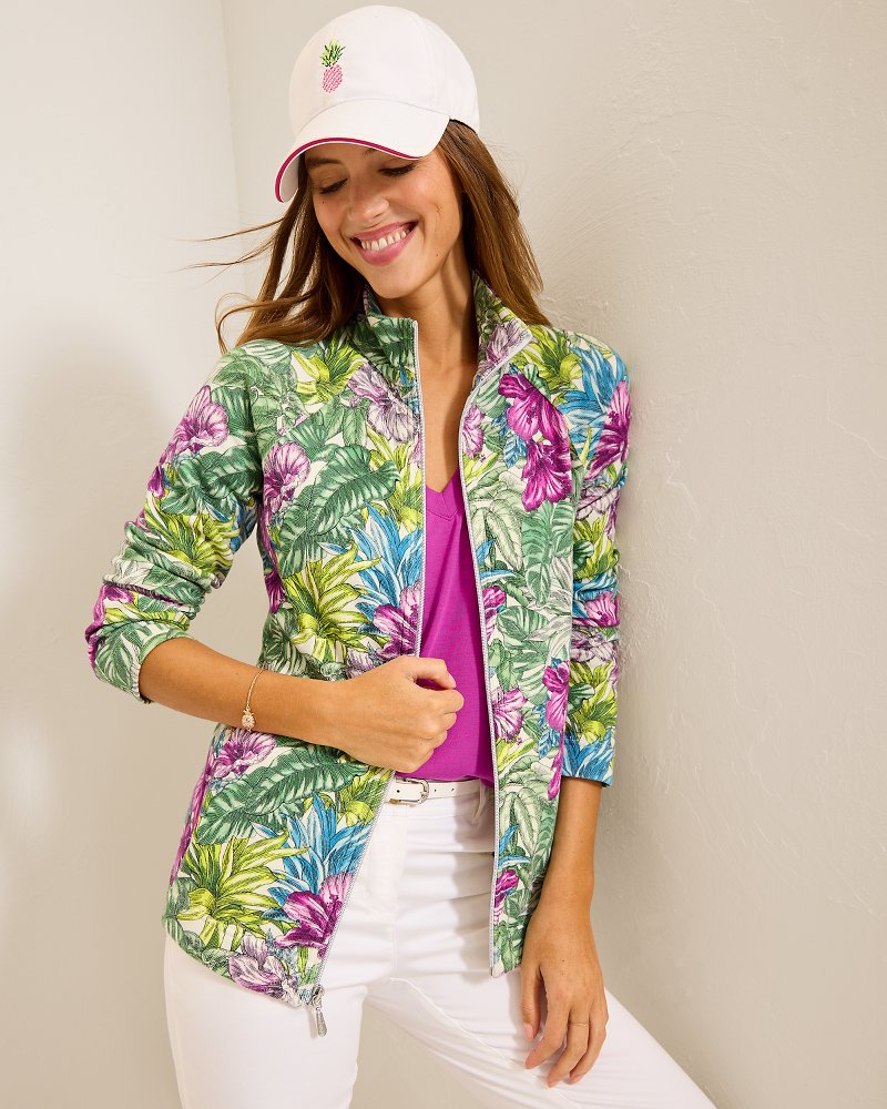 Tommy Bahama | Aruba Jungle Jewels Full-Zip Sweatshirt / Coconut