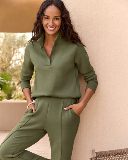 Tommy Bahama | Palm Voyage Sweatshirt / Beetle Green