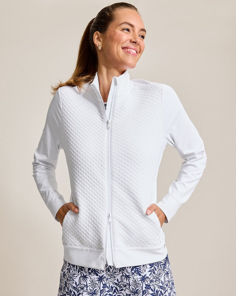 Tommy Bahama | Aubrey Quilted Hybrid Jacket / White