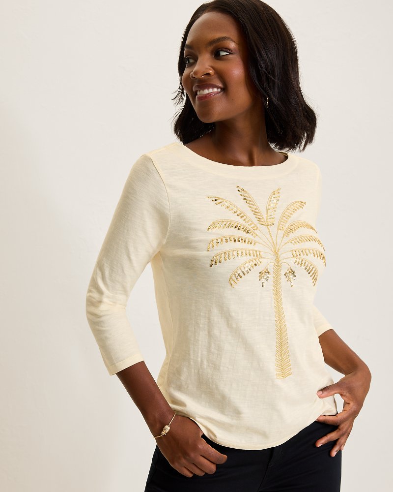 Tommy Bahama | Puerta Del Sol Lux 3/4-Sleeve T-Shirt / Coconut