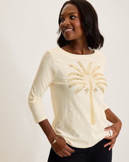 Tommy Bahama | Puerta Del Sol Lux 3/4-Sleeve T-Shirt / Coconut