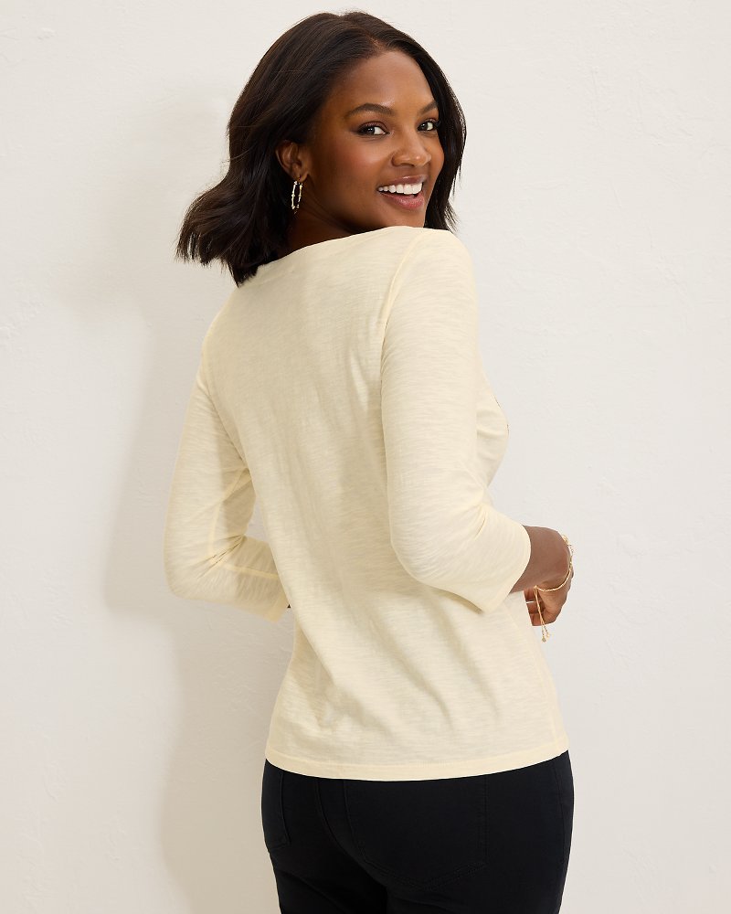 Tommy Bahama | Puerta Del Sol Lux 3/4-Sleeve T-Shirt / Coconut