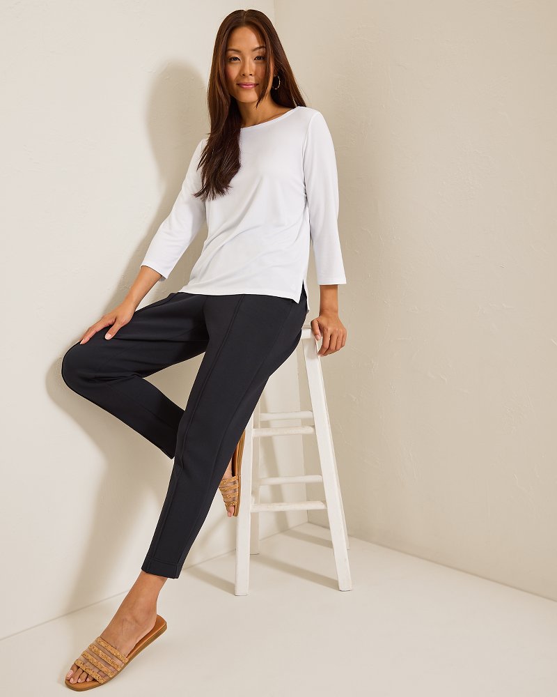 Tommy Bahama | Kona Isles 3/4-Sleeve Boat-Neck Top / White