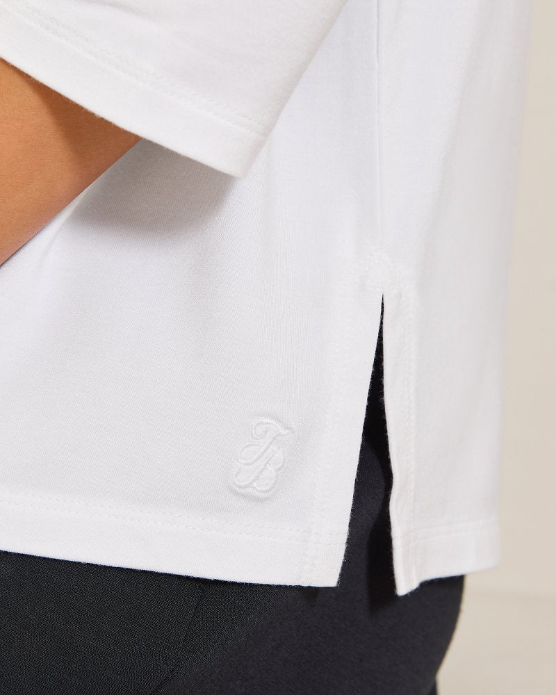 Tommy Bahama | Kona Isles 3/4-Sleeve Boat-Neck Top / White
