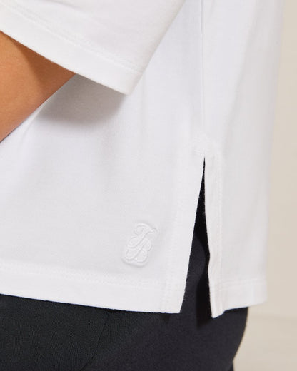 Tommy Bahama | Kona Isles 3/4-Sleeve Boat-Neck Top / White