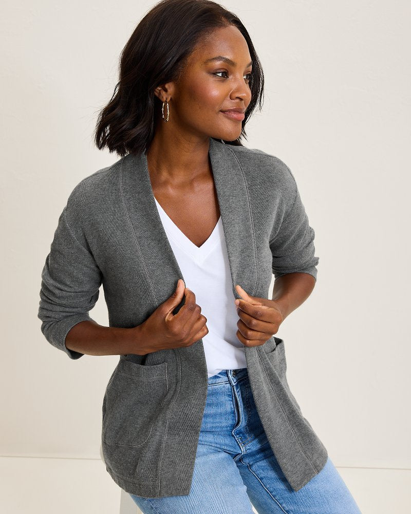 Tommy Bahama | Aruba Cardigan / Fog Grey Heather