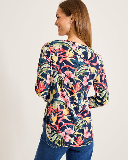 Tommy Bahama | Ashby Isles Flora Amora 3/4-Sleeve T-Shirt / Island Navy