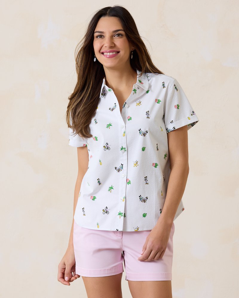 Tommy Bahama | Disney Nova Wave Beach Cruiser Camp Shirt / White