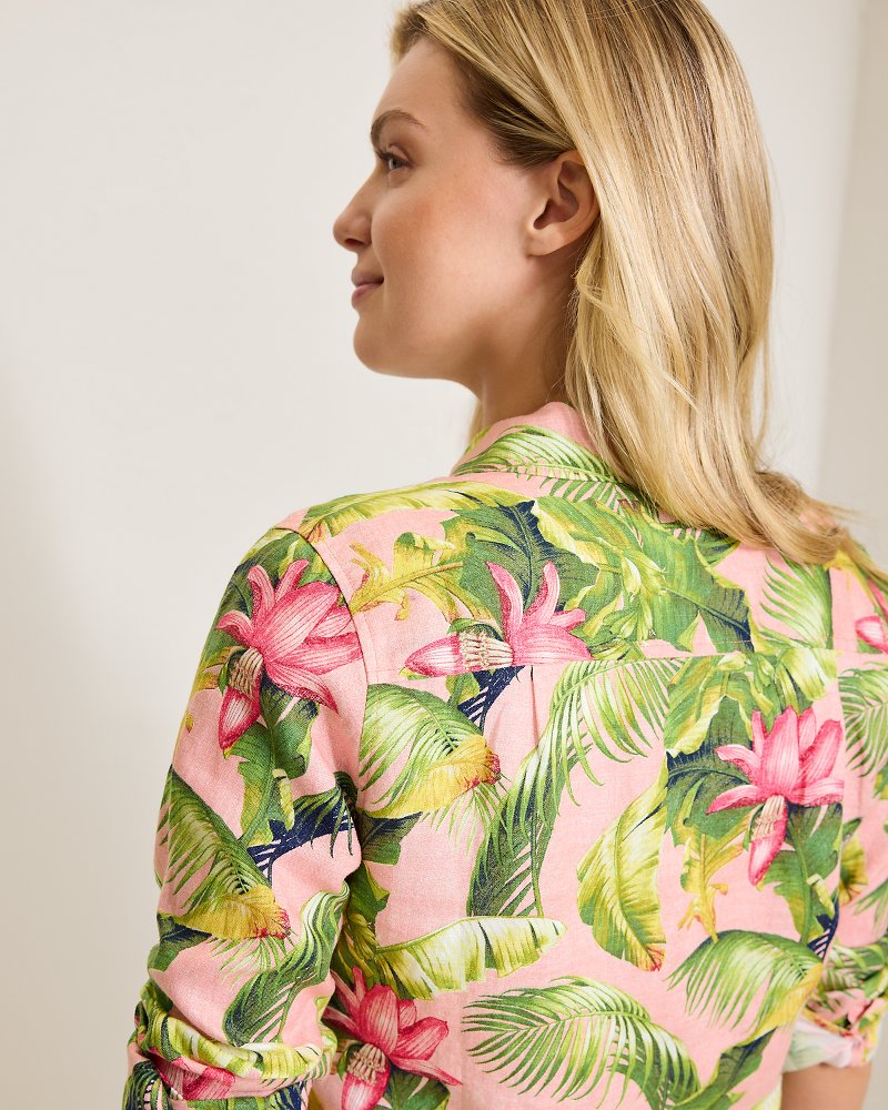 Tommy Bahama | Coastalina Frond Royal Linen Shirt / Coral Haze