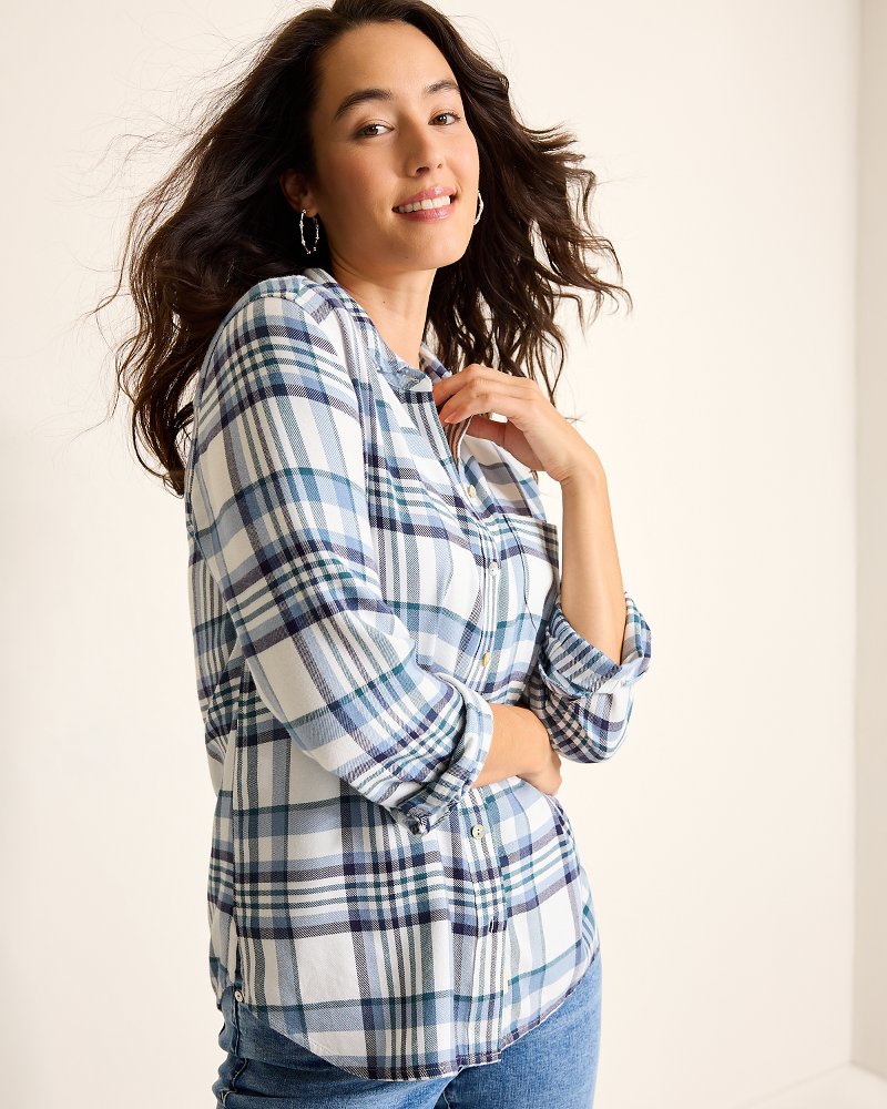 Tommy Bahama | Breezy Shoreline Flannel Shirt / Light Chambray