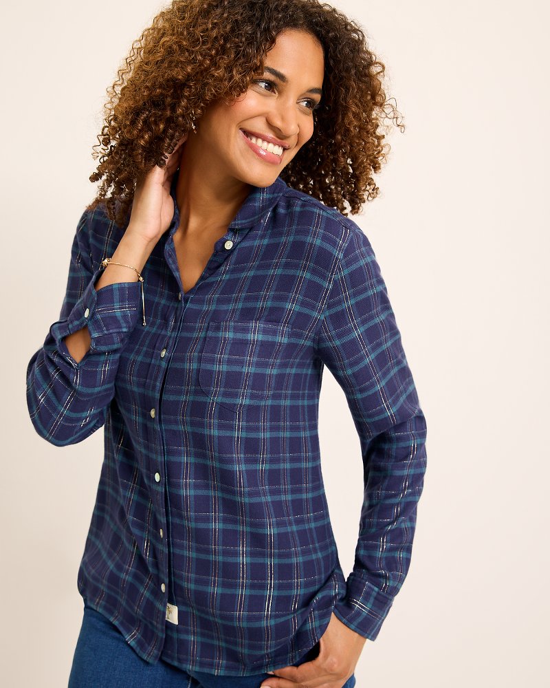 Tommy Bahama | Golden Sands Flannel Shirt / Coastline