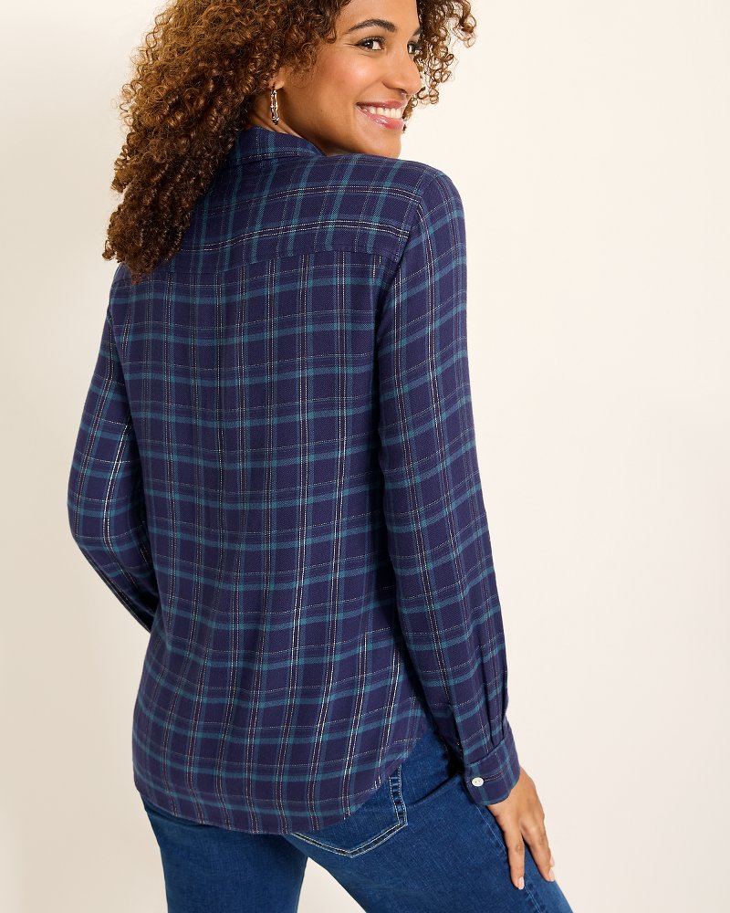 Tommy Bahama | Golden Sands Flannel Shirt / Coastline