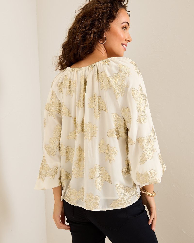 Tommy Bahama | Shimmering Shores Peasant Top / Coconut