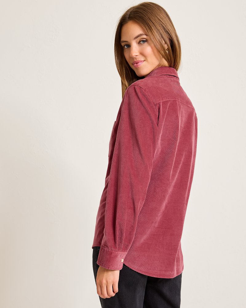 Tommy Bahama | Coasta Cord Sun-Washed Shirt / Sangria Red