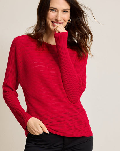 Tommy Bahama | Jewel Bay Sequin V-Neck Sweater / Tango Red
