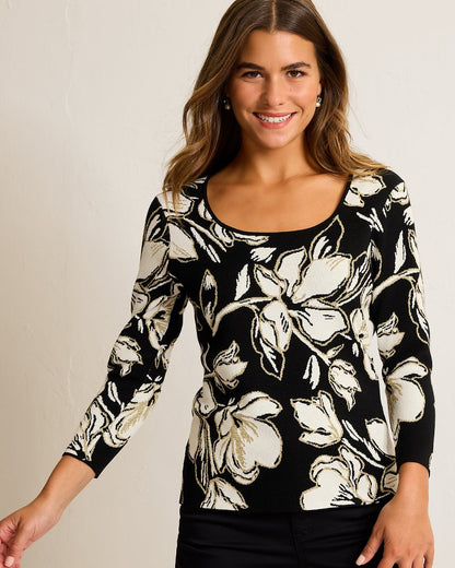 Tommy Bahama | Noche Mar Jacquard Sweater / Black
