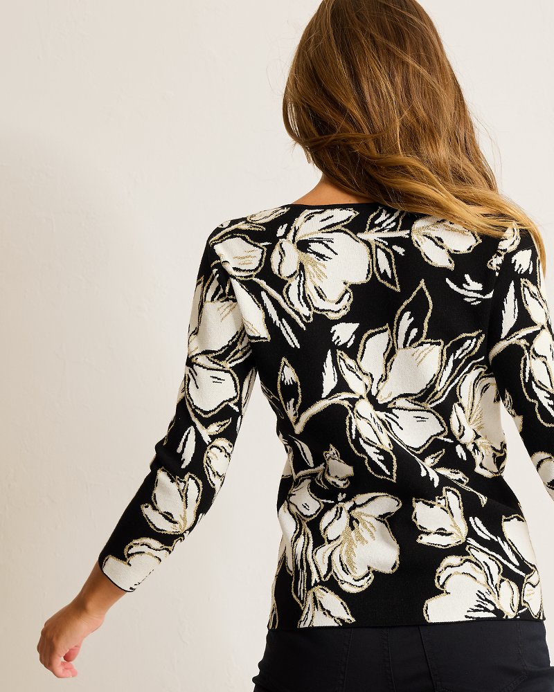 Tommy Bahama | Noche Mar Jacquard Sweater / Black