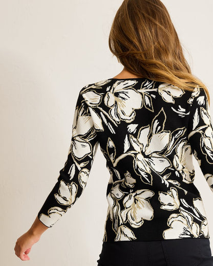 Tommy Bahama | Noche Mar Jacquard Sweater / Black