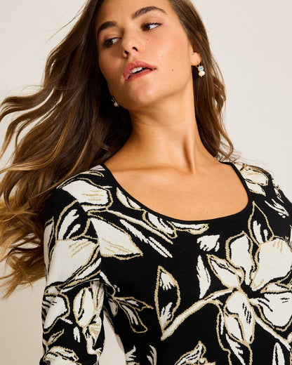Tommy Bahama | Noche Mar Jacquard Sweater / Black